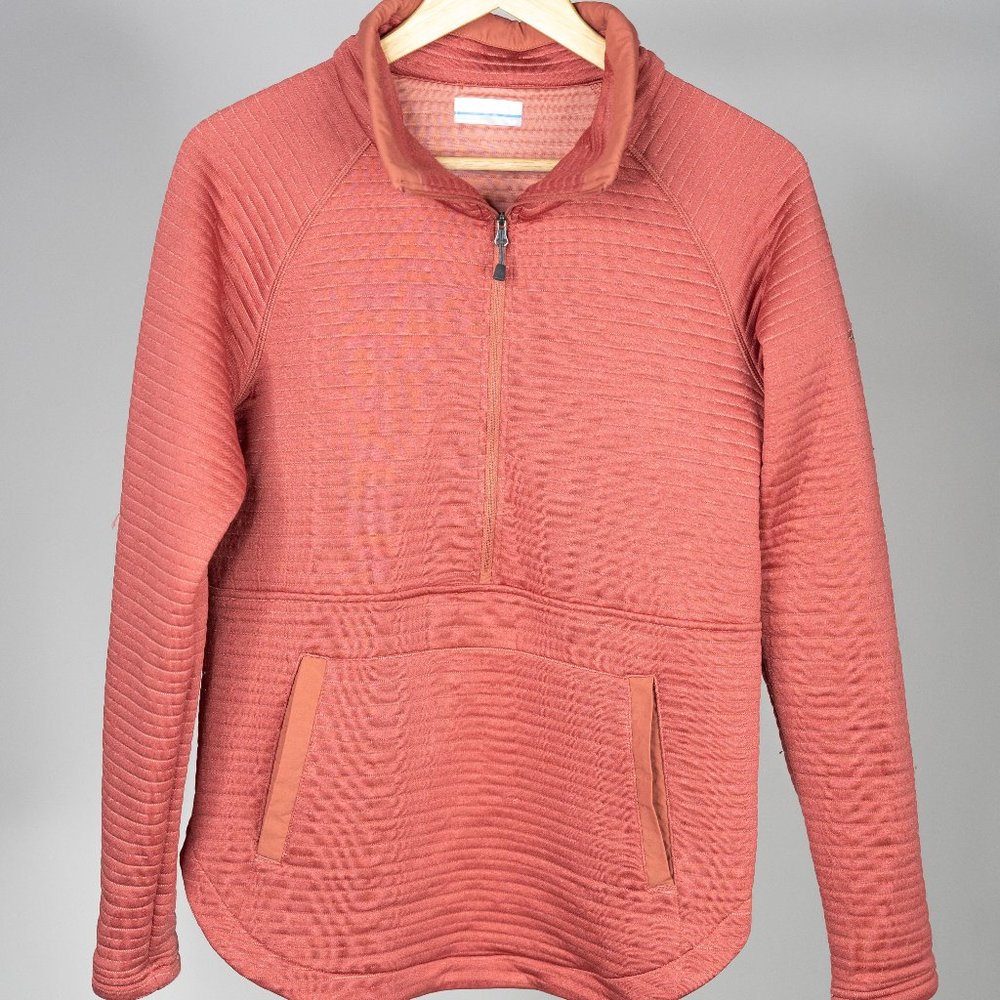 Ladies Columbia Puff Texture Half-Zip Pull-over- Size Small